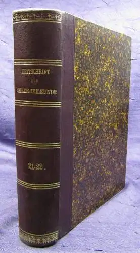 Knapp/ Moos Zeitschrift für Ohrenheilkunde 21./22. Band 1891 Medizin Wissen sf