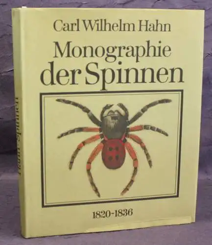 Hahn Monographie der Spinnen Reprint der Ausgabe von (1820-1836) 1988 js