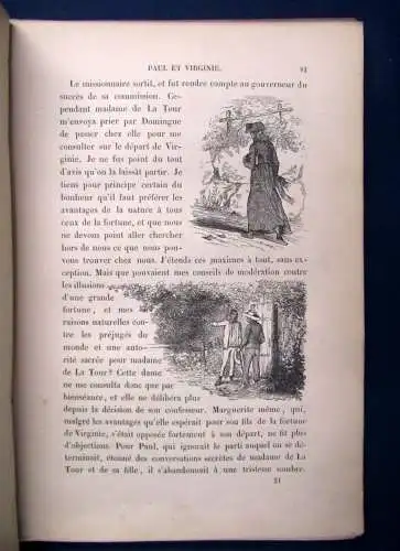 Pierre Paul Et Virginie 1845 100 Vignetten bei Bertall Liebesgeschichte js