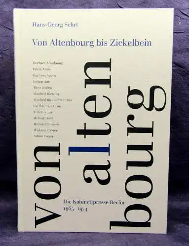 Sehrt Von Altenbourg bis Zickelbein 2003 Grafikgeschichte Entwicklung Kunst sf