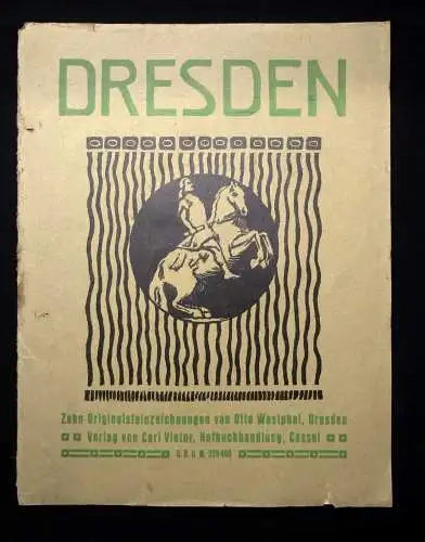 Dresden, Zehn Originalsteinzeichnungen von Otto Westphal 10 Arbeiten