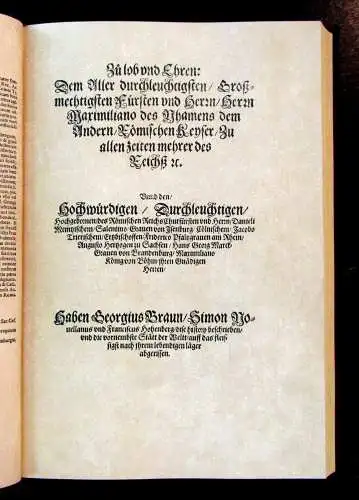 Braun und Hogenberg Faksimile/Reprint 1574 erschien 2014 Städtebuch, Atlas