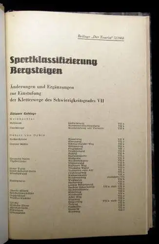 Sportklassifizierung Bergsteigen,  Ergänzungen Kletterwege 1968 sehr selten