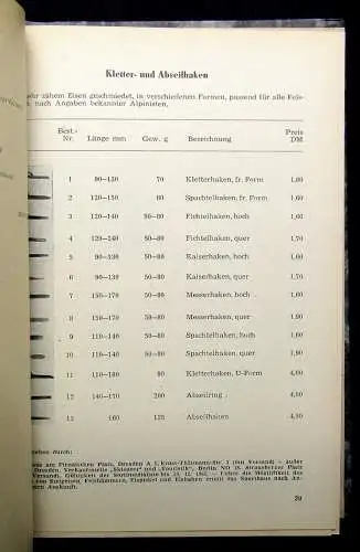 Sportklassifizierung Bergsteigen,  Ergänzungen Kletterwege 1968 sehr selten