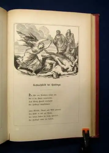 Schurig Deutsches Balladenbuch Mit Holzschnitten nach Zeichnungen 1852 EA js