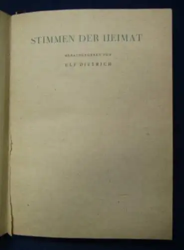 Ernst Stimmen de Heimat o. Jahr Erzählungen v. Paul Ernst 1 von 100 Nr. 46   js