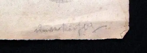 Unbek. Künstler Männlicher Akt Kohlezeichnung Unikat 1920 signiert unten rechts