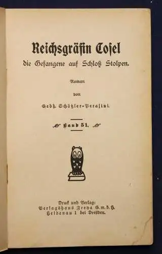 Perasini Frauen der Liebe Bd 51 "Reichsgräfin Cosel" um 1925 Liebesroman sf