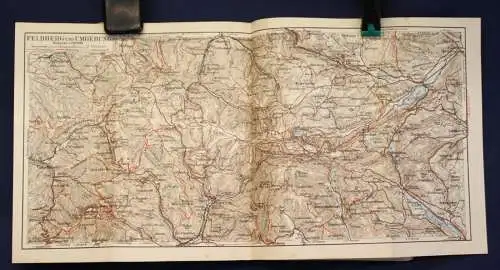 Meyers Reisebücher Schwarzwald Odenwald Bergstraße Heidelberg Strassburg 1904 js