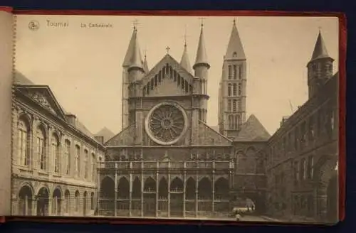 12 Ansichtskarten Postkarten Tournai um 1920 Belgien Fotografie Landeskunde sf