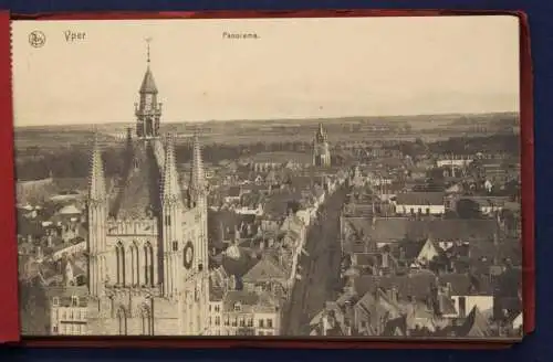 12 Ansichtskarten Postkarten Yper um 1920 Belgien Fotografie Landeskunde sf