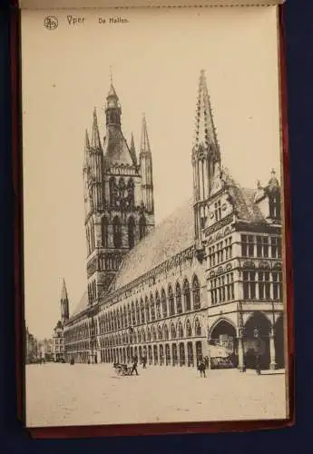 12 Ansichtskarten Postkarten Yper um 1920 Belgien Fotografie Landeskunde sf