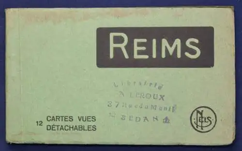 12 Ansichtskarten Postkarten Reims um 1920 Frankreich Fotografie Landeskunde sf