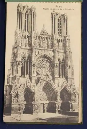 12 Ansichtskarten Postkarten Reims um 1920 Frankreich Fotografie Landeskunde sf