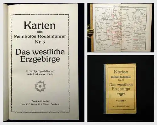 Karten aus Meinholds Routenführer Nr. 5  Das westliche Erzgebirge um 1925