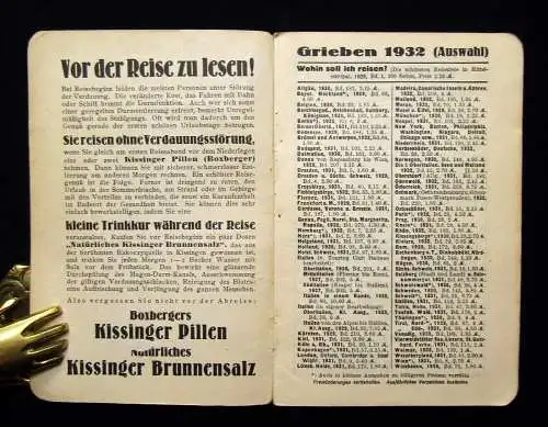 Grieben Reiseführer Band 53 Die deutschen Nordseebäder und die Hafenstädte 1932