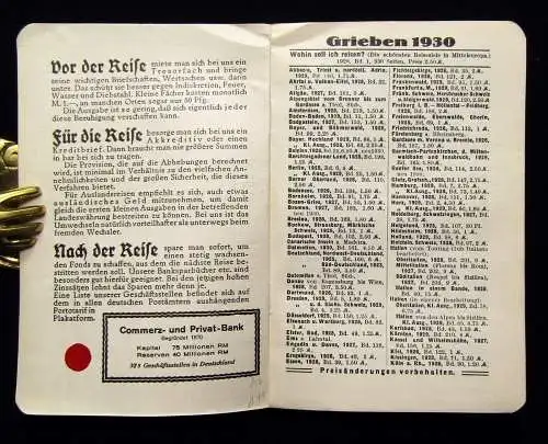 Grieben Reiseführer Band 81 Riesengebirge kleine Ausgabe 6 Karten 1930 Guide