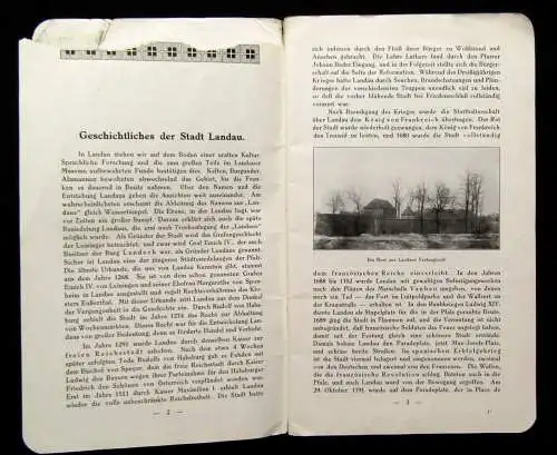 R. Lokay Landau Pfalz und seine Umgebung um 1910 Ortskunde Georgaphie