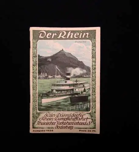 Der Rhein Kleiner Führer durch das Rheintal Ausgabe 1926 Guide Ortsführer