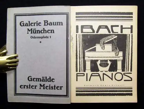 Münchner Kunstaustellung 1923 im Glaspalast 1.Juni bis 30. September Malerei