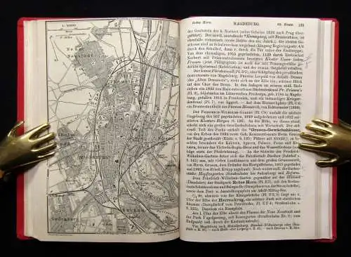 Baedeker Karl Brandenburg Provinz Sachsen.östl.Teil,Anahalt,Stettin,Görlitz 1920