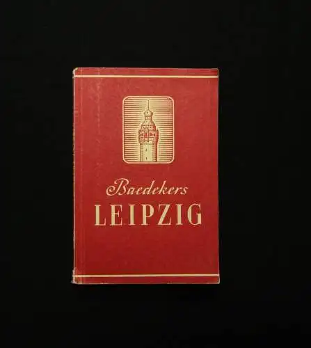 Baedeker Karl Ein neuer Führer Leipzig 1948 Sachsen Ortskunde Geographie
