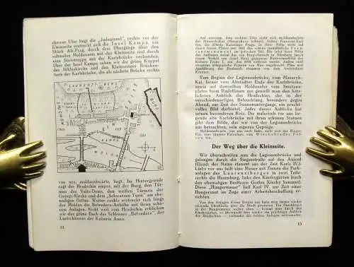 Michalitschke Prag Ein Reiseführer 1 Stadtplan 9 Planskizzen 1939 Guide