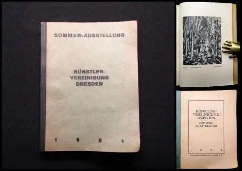 Künstler- Vereinigung Dresden Sommer- Ausstellung 1921 Kunst Kultur Malerei