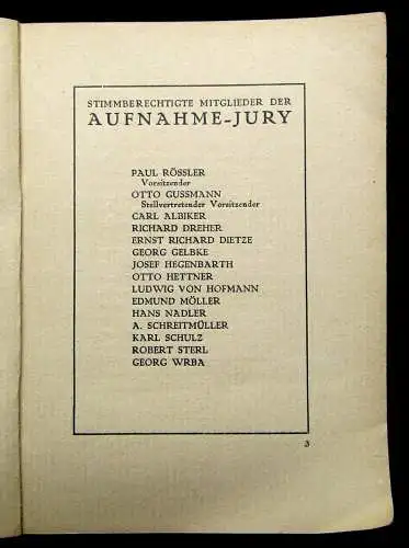 Künstler- Vereinigung Dresden Sommer- Ausstellung 1921 Kunst Kultur Malerei