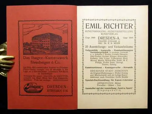 Künstler- Vereinigung Dresden Sommer- Ausstellung 1923 Kunst Kultur Malerei