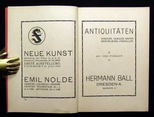 Künstler- Vereinigung Dresden Sommer- Ausstellung 1923 Kunst Kultur Malerei