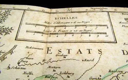 Homann,Johann Baptist Südlicher Teil des Obersächsischen Kreis Sachsen um 1750