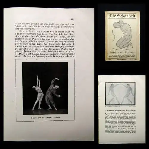 Die Schönheit Heft 10 Schönheit und Rhytmus um 1920 Körper Körperkultur Sport