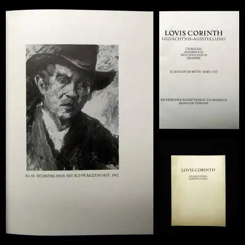 Lovis Corinth Gedächtnis- Ausstellung Januar bis Mitte März 1927 Gemälde