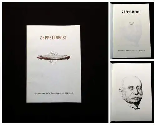 Zeppelinpost Nr. 1/2 1974 Berichte der ArGe Zeppelinpost im BDPH e.V.