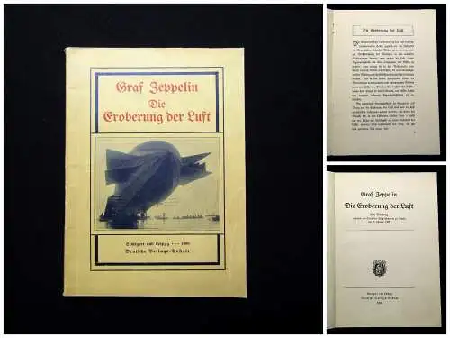 Graf Zeppelin Die Eroberung der Luft Ein Vortrag vom 25.01.1908 Geschichte