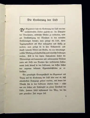 Graf Zeppelin Die Eroberung der Luft Ein Vortrag vom 25.01.1908 Geschichte