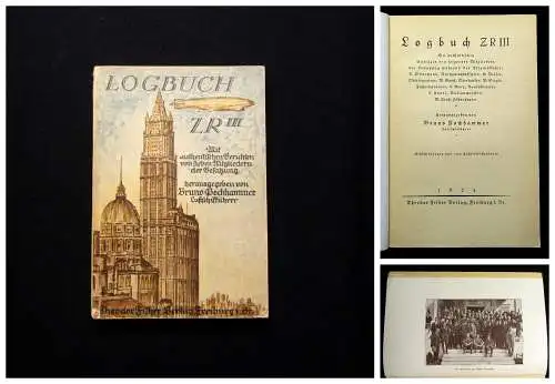 Pochhammer Logbuch ZR III 38 Abbildungen 1 Fahrtstreckenkarte 1924 Geschichte