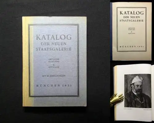 Katalog der neuen Staatsgalerie  96 Abbildungen 1921 Kunst Kultur Plastik