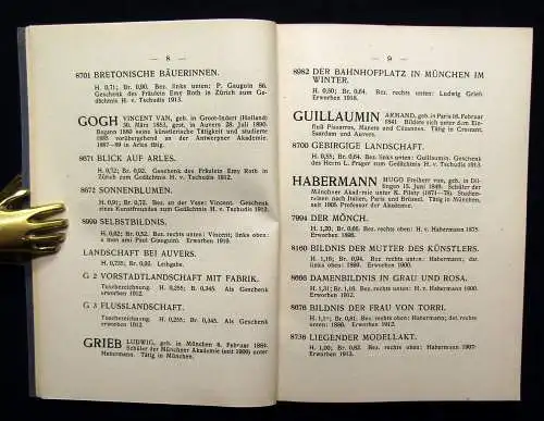 Katalog der neuen Staatsgalerie  96 Abbildungen 1921 Kunst Kultur Plastik