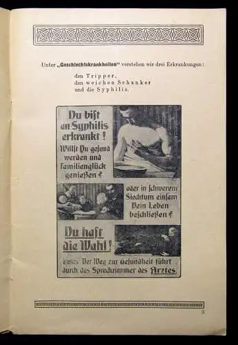 Dr. Galewsky Ausstellung Die Geschlechtskrankheiten und ihre Bekämpfung 1921