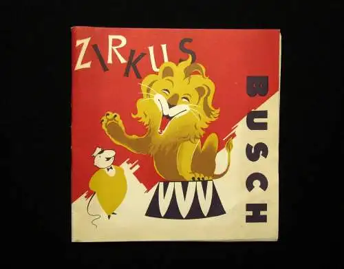 Or. Prospekt/ Programmheft Zirkus Busch 1966 Unterhaltung Künstler Show