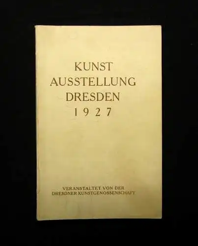 Kunst- Ausstellung Dresden 1927 Kunst Kultur Malerei Skulptur