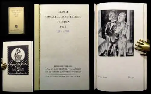 Große Aquarell Ausstellung Dresden 1926 Brühlsche Terrasse Mai bis September