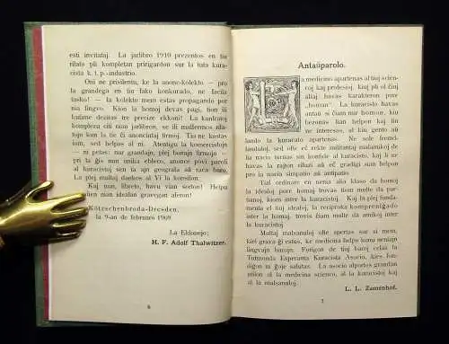 T.E.K.A. Jarlibro 1909 Tutmonda Esperanta Kuracista Asocio 1909