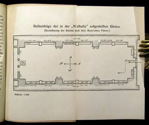 Müller Geschichte u. Beschreibung der Walhalla Donaustauf um 1920 Bayern