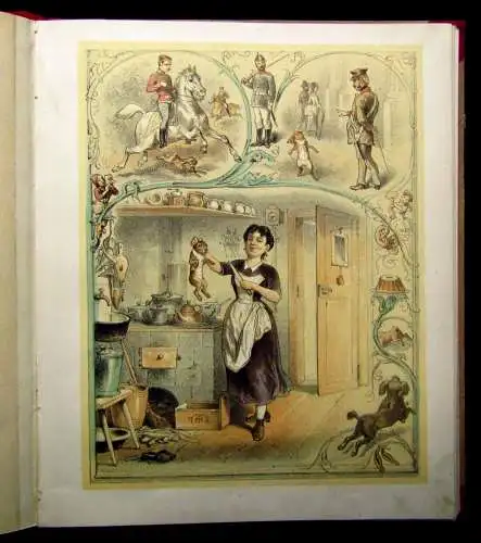 Tante Amanda Eine Häschen- und Kätzchengeschichte um 1870 Kinderbücher Erälungen