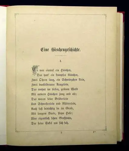 Tante Amanda Eine Häschen- und Kätzchengeschichte um 1870 Kinderbücher Erälungen