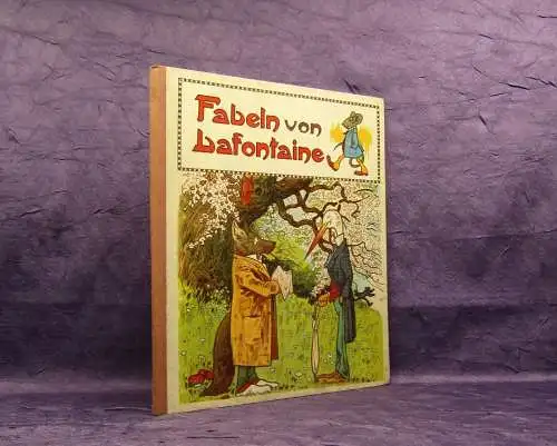 Fabeln von Lafontaine um 1910 Tiergeschichten Erzählungen Literatur Kinderbuch