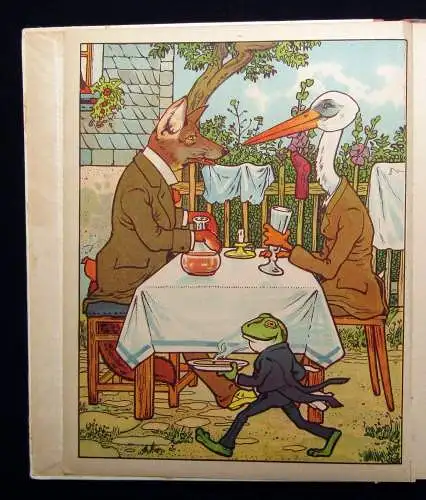 Fabeln von Lafontaine um 1910 Tiergeschichten Erzählungen Literatur Kinderbuch